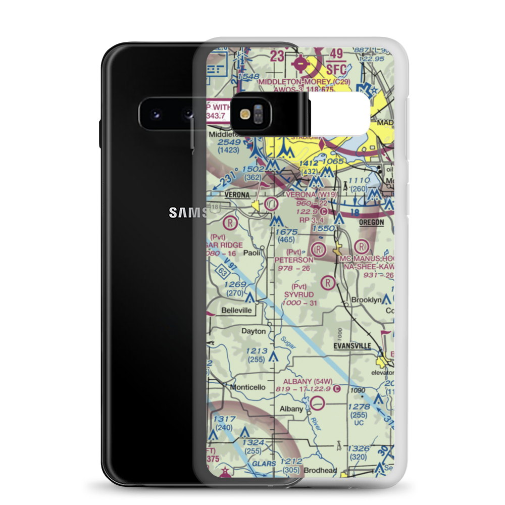 Storytown Airfield (WS33) VFR Sectional Samsung Case Samsung Galaxy S10 model shown