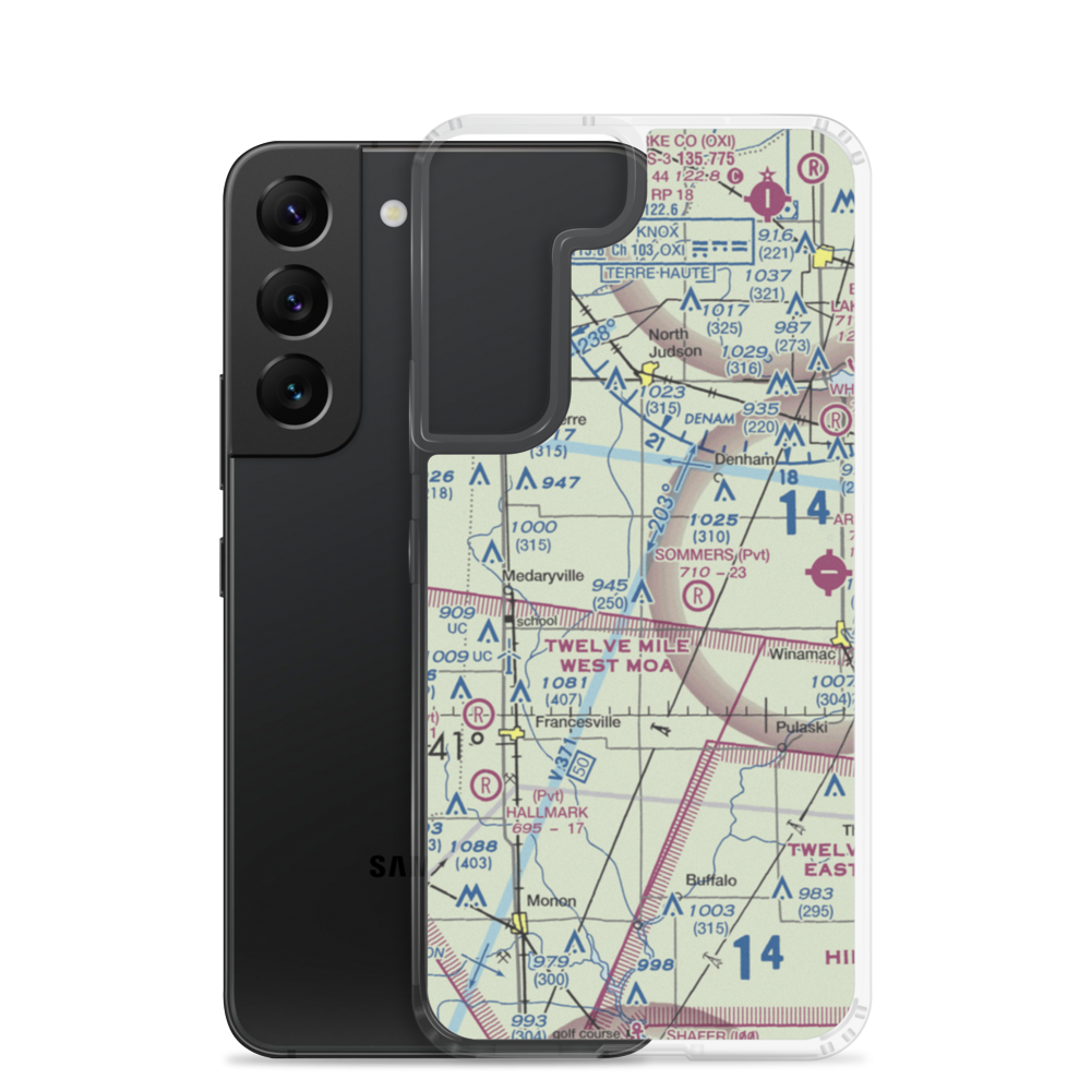 Stout Field (3II5) VFR Sectional Samsung Case Samsung Galaxy S22 model shown