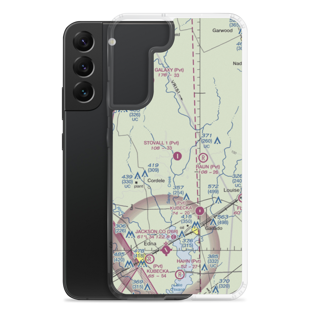 Stovall Ranch Nr 1 Airport (7TE6) VFR Sectional Samsung Case Samsung Galaxy S22 Plus model shown