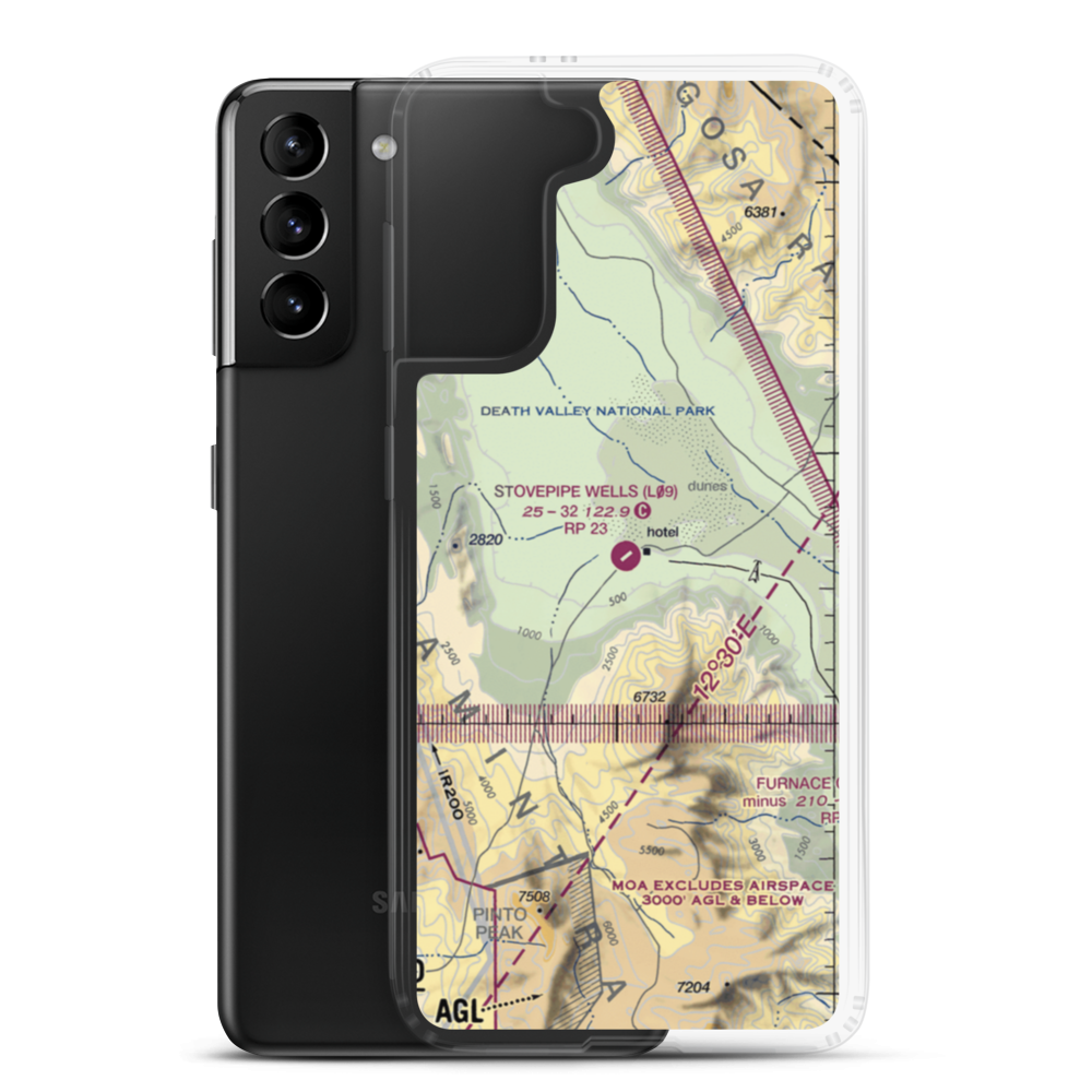 Stovepipe Wells Airport (L09) VFR Sectional Samsung Case Samsung Galaxy S21 Plus model shown