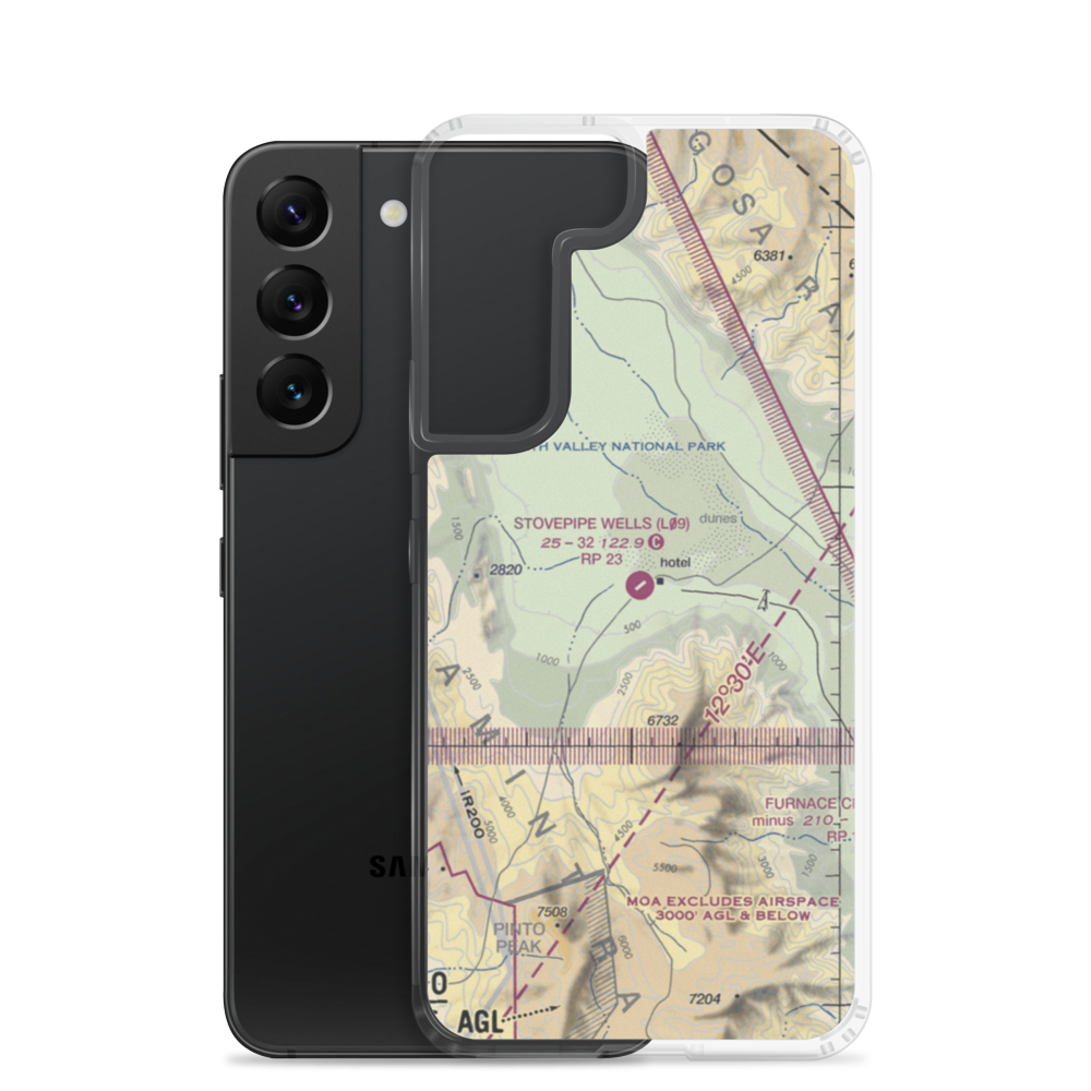 Stovepipe Wells Airport (L09) VFR Sectional Samsung Case Samsung Galaxy S22 model shown
