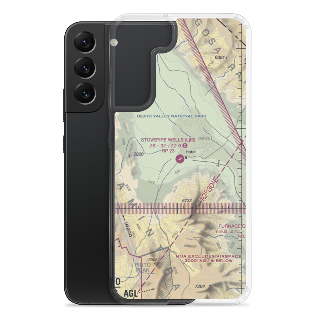 Stovepipe Wells Airport (L09) VFR Sectional Samsung Case Samsung Galaxy S22 Plus model shown