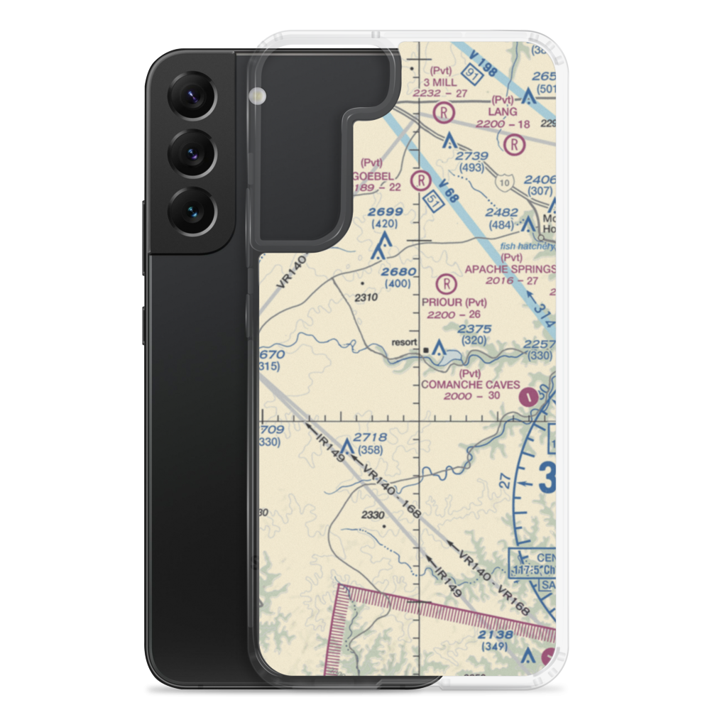 Stowers Ranch Airport (US-0239) VFR Sectional Samsung Case Samsung Galaxy S22 Plus model shown