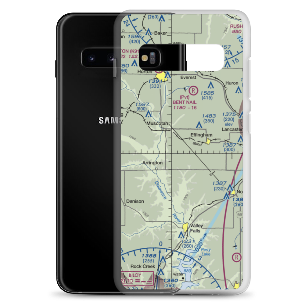Strafuss Airport (SN43) VFR Sectional Samsung Case Samsung Galaxy S10+ model shown