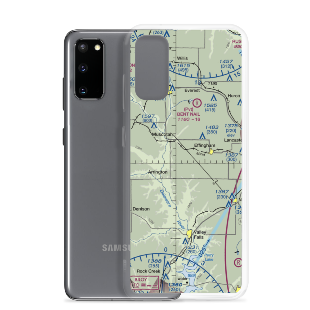 Strafuss Airport (SN43) VFR Sectional Samsung Case Samsung Galaxy S20 model shown