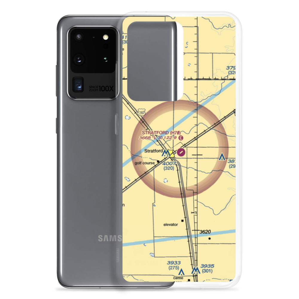 Stratford Field (H70) VFR Sectional Samsung Case Samsung Galaxy S20 Ultra model shown