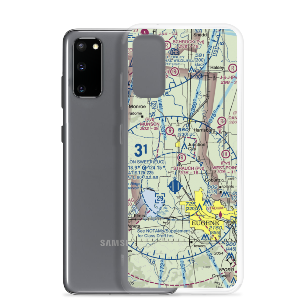 Strauch Field (OR47) VFR Sectional Samsung Case Samsung Galaxy S20 model shown