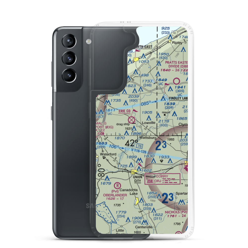 Strawberry Acres Airport (2PN0) VFR Sectional Samsung Case Samsung Galaxy S21 model shown