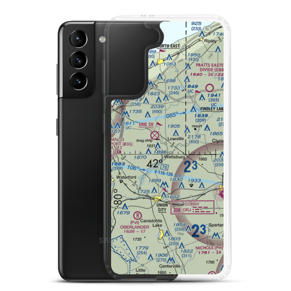 Strawberry Acres Airport (2PN0) VFR Sectional Samsung Case Samsung Galaxy S21 Plus model shown
