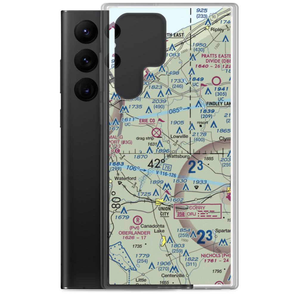 Strawberry Acres Airport (2PN0) VFR Sectional Samsung Case Samsung Galaxy S22 Ultra model shown