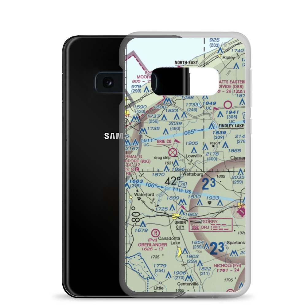Strawberry Acres Airport (2PN0) VFR Sectional Samsung Case Samsung Galaxy S10e model shown