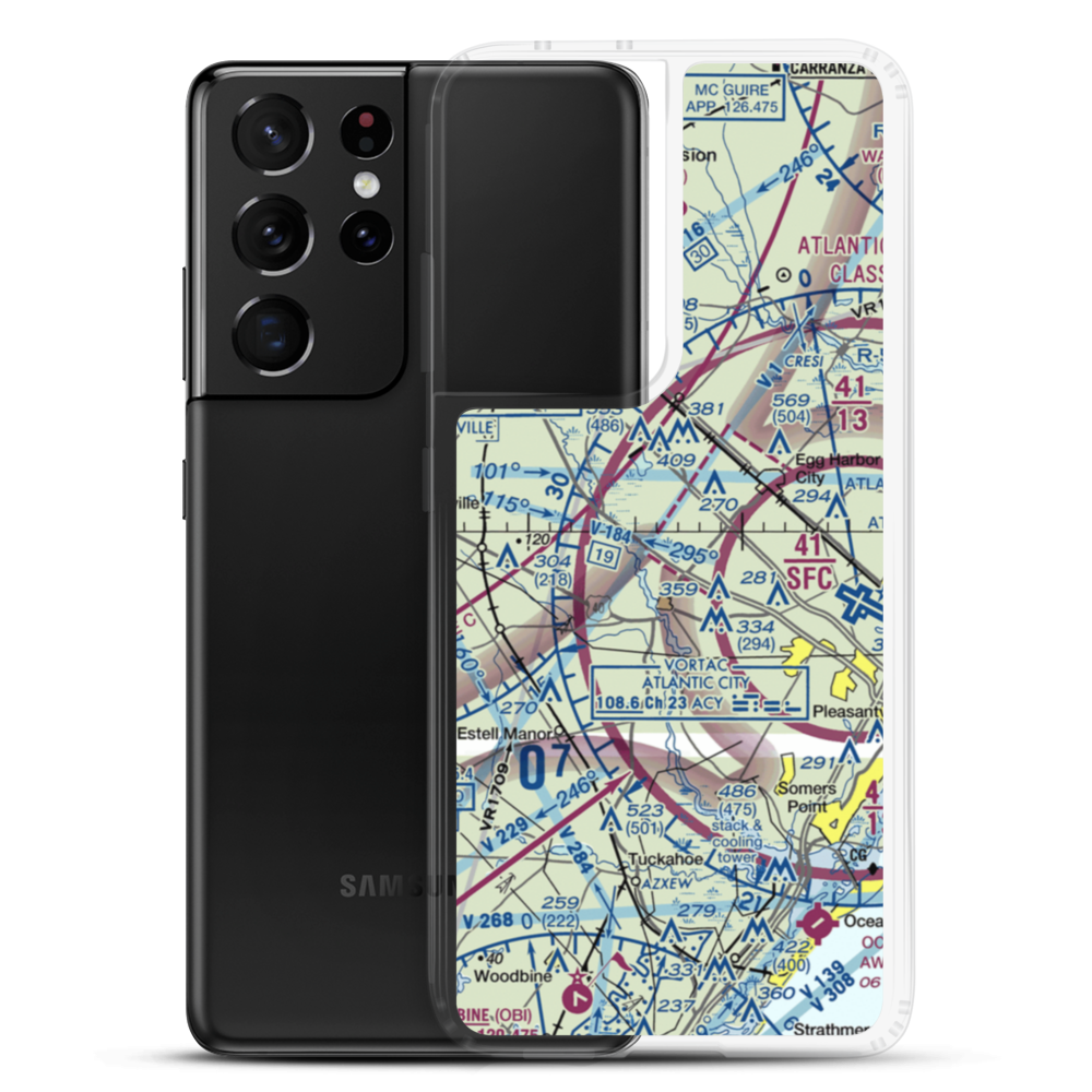 Strawberry Fields Airport (89NJ) VFR Sectional Samsung Case Samsung Galaxy S21 Ultra model shown
