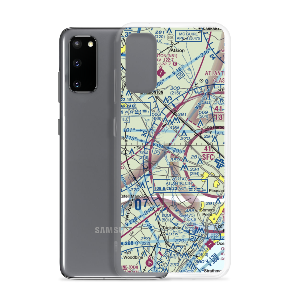 Strawberry Fields Airport (89NJ) VFR Sectional Samsung Case Samsung Galaxy S20 model shown