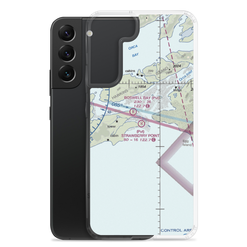 Strawberry Point Airport (AK30) VFR Sectional Samsung Case Samsung Galaxy S22 Plus model shown
