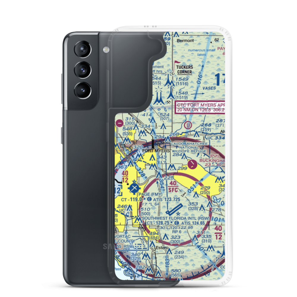 Strayhorn Ranch Airport (47FD) VFR Sectional Samsung Case Samsung Galaxy S21 model shown