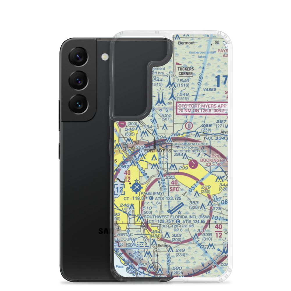 Strayhorn Ranch Airport (47FD) VFR Sectional Samsung Case Samsung Galaxy S22 model shown