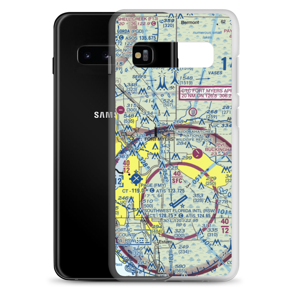 Strayhorn Ranch Airport (47FD) VFR Sectional Samsung Case Samsung Galaxy S10+ model shown