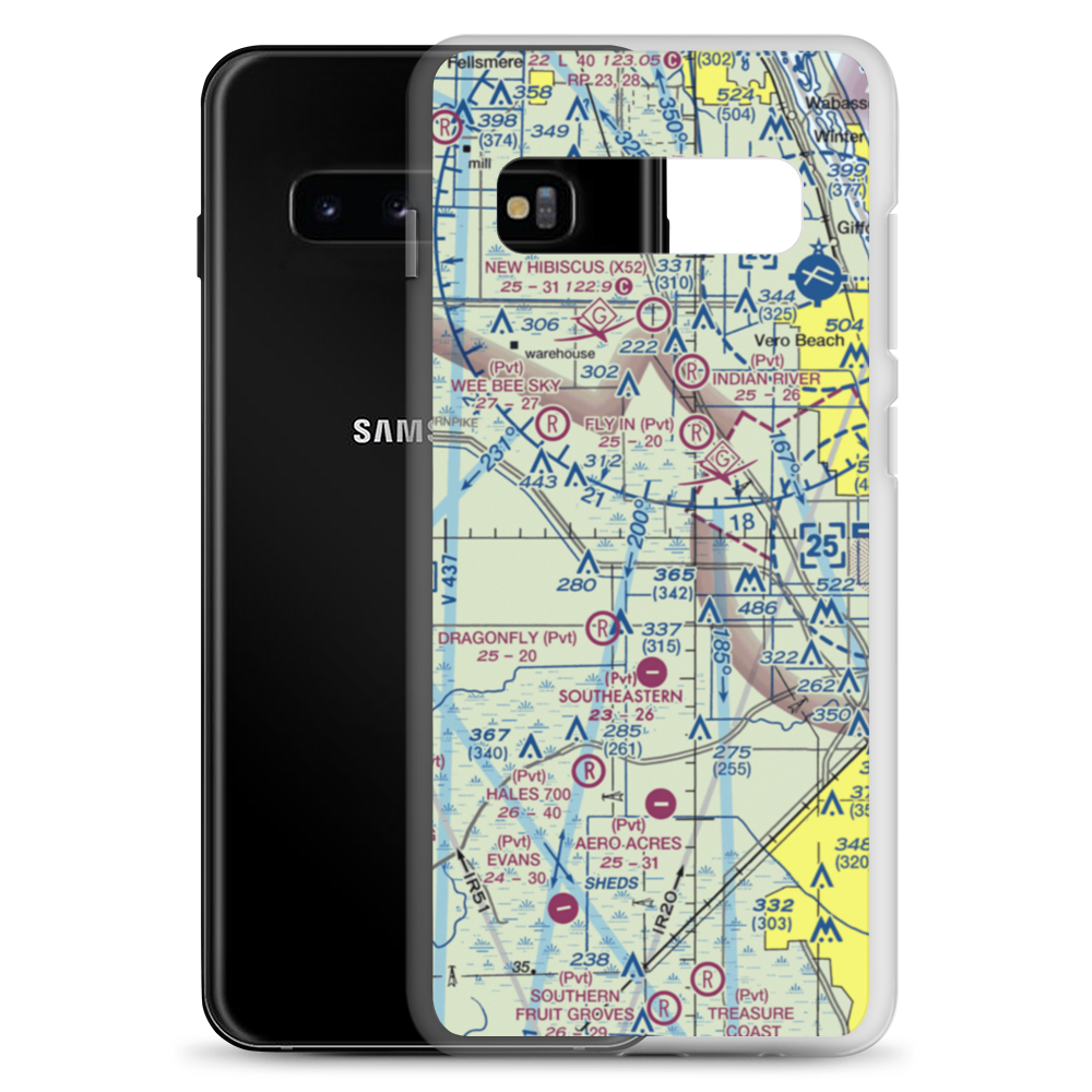 Strazzulla Groves Airport (FL23) VFR Sectional Samsung Case Samsung Galaxy S10+ model shown