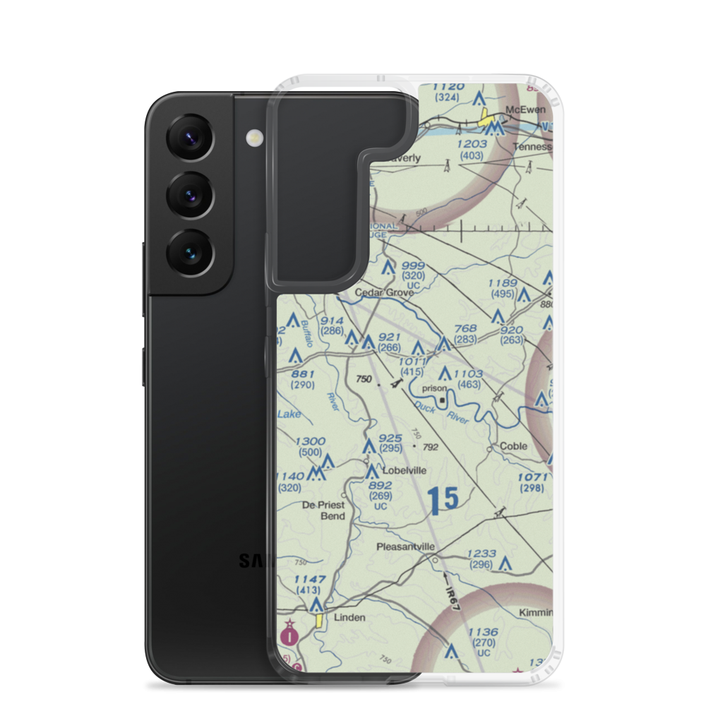 Strickland/Smalley Field (AL03) VFR Sectional Samsung Case Samsung Galaxy S22 model shown