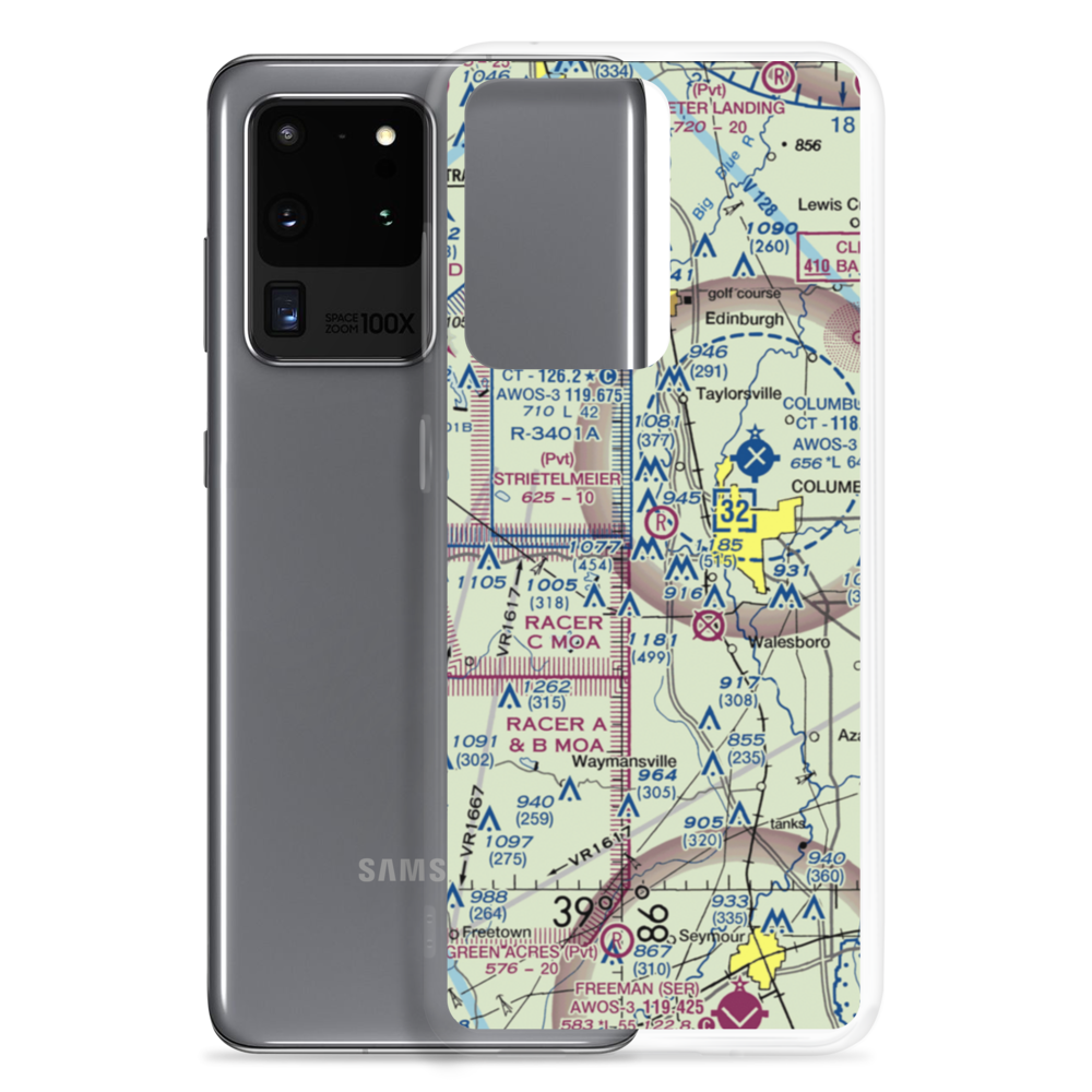 Strietelmeier Flying Field (91IN) VFR Sectional Samsung Case Samsung Galaxy S20 Ultra model shown