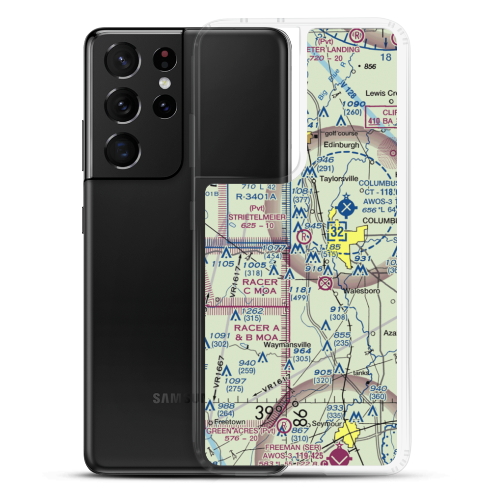 Strietelmeier Flying Field (91IN) VFR Sectional Samsung Case Samsung Galaxy S21 Ultra model shown