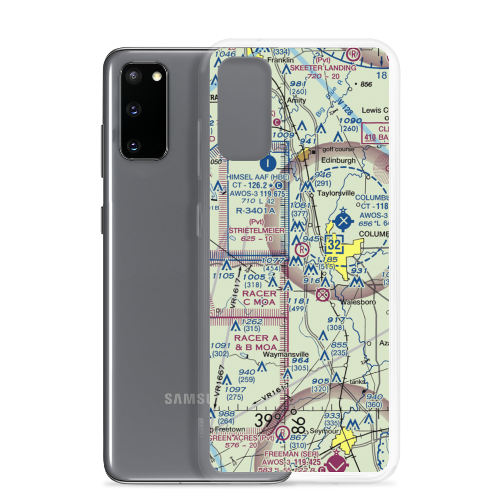 Strietelmeier Flying Field (91IN) VFR Sectional Samsung Case Samsung Galaxy S20 model shown