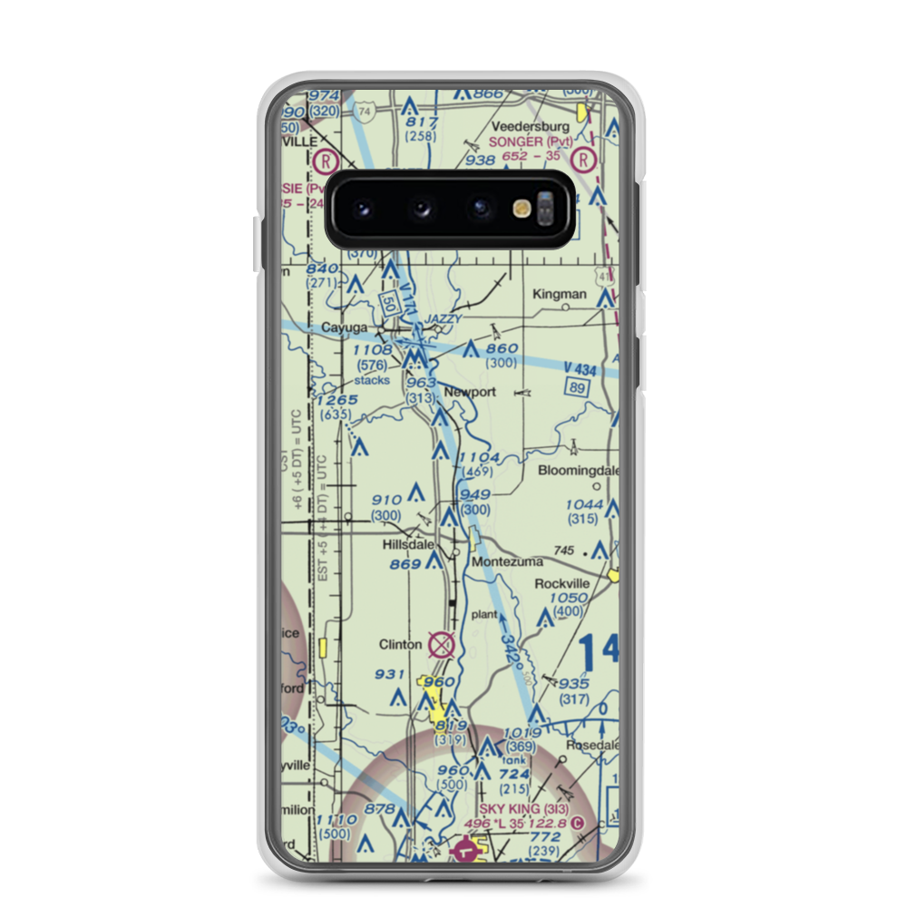Strip Airport (II59) VFR Sectional Samsung Case Samsung Galaxy S10 model shown