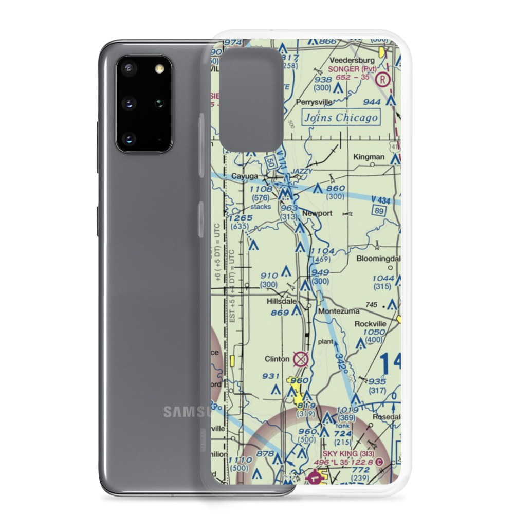 Strip Airport (II59) VFR Sectional Samsung Case Samsung Galaxy S20 Plus model shown