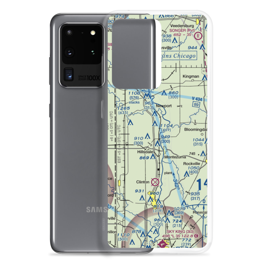 Strip Airport (II59) VFR Sectional Samsung Case Samsung Galaxy S20 Ultra model shown