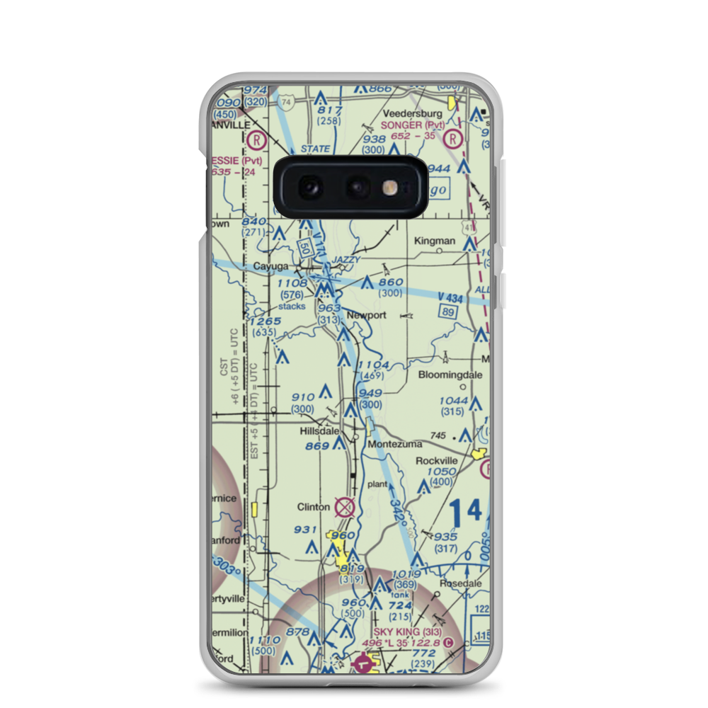 Strip Airport (II59) VFR Sectional Samsung Case Samsung Galaxy S10e model shown