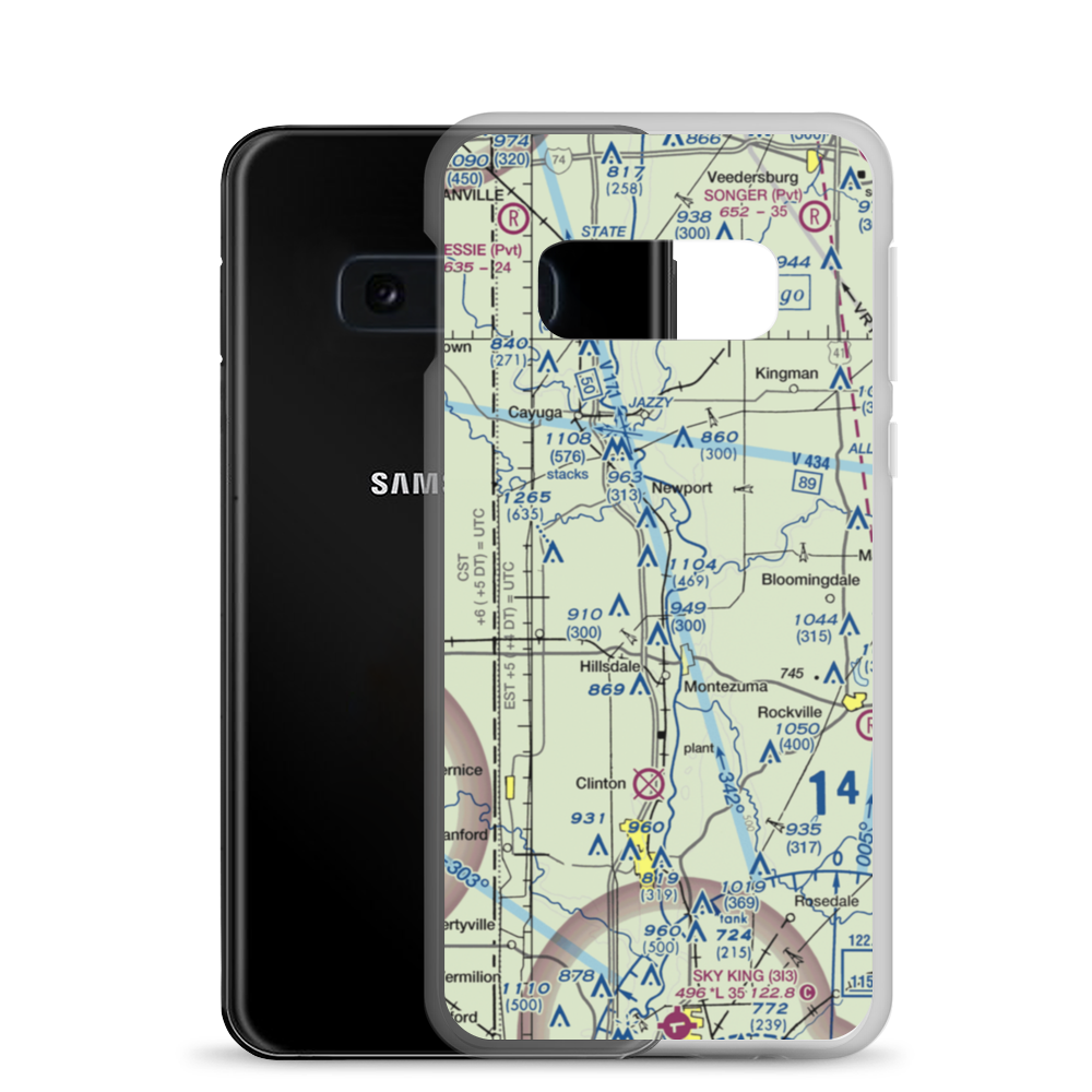 Strip Airport (II59) VFR Sectional Samsung Case Samsung Galaxy S10e model shown