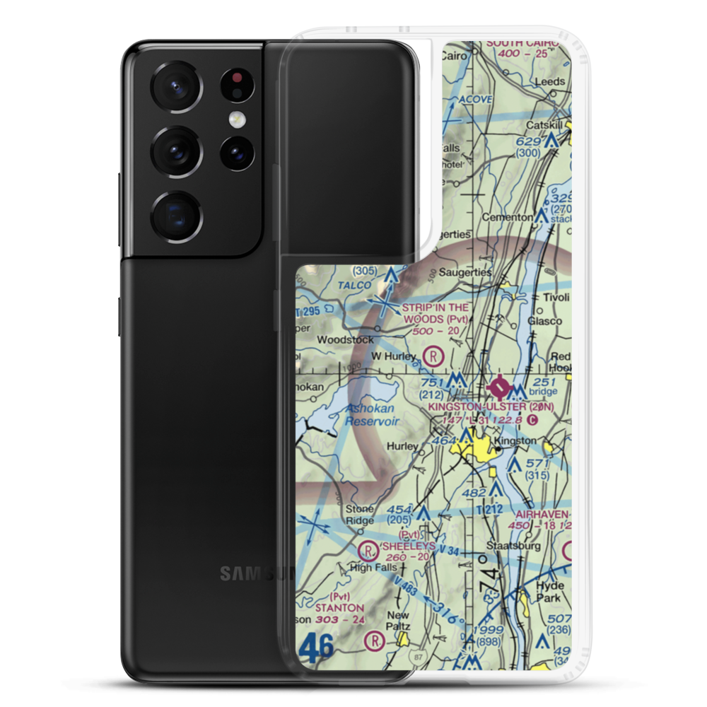 Strip in the Woods Airport (18NY) VFR Sectional Samsung Case Samsung Galaxy S21 Ultra model shown