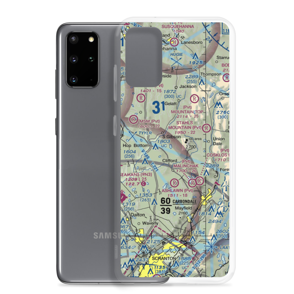 Strizki Ultralightport (PA19) VFR Sectional Samsung Case Samsung Galaxy S20 Plus model shown