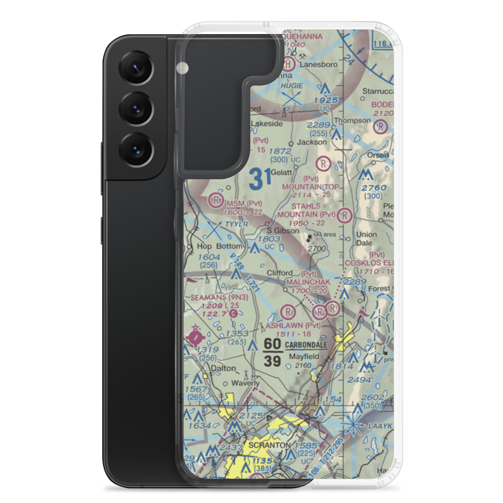 Strizki Ultralightport (PA19) VFR Sectional Samsung Case Samsung Galaxy S22 Plus model shown