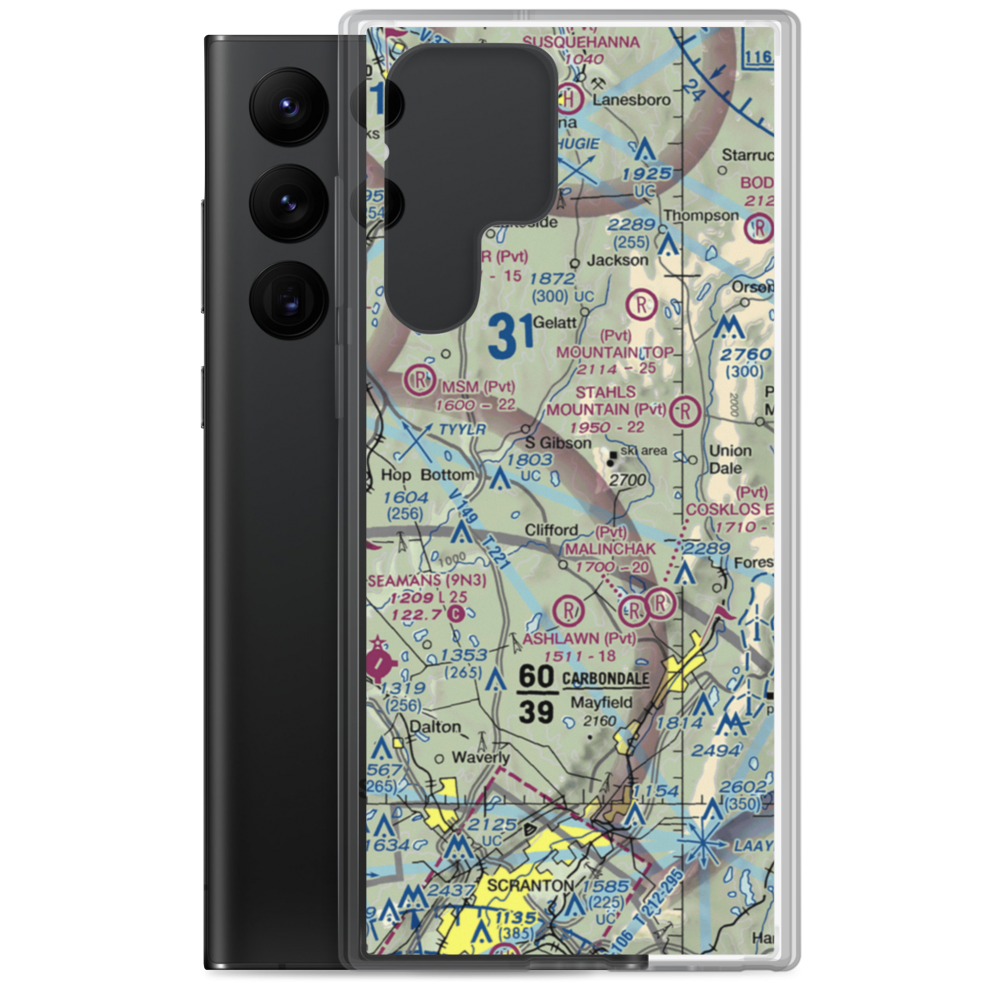 Strizki Ultralightport (PA19) VFR Sectional Samsung Case Samsung Galaxy S22 Ultra model shown