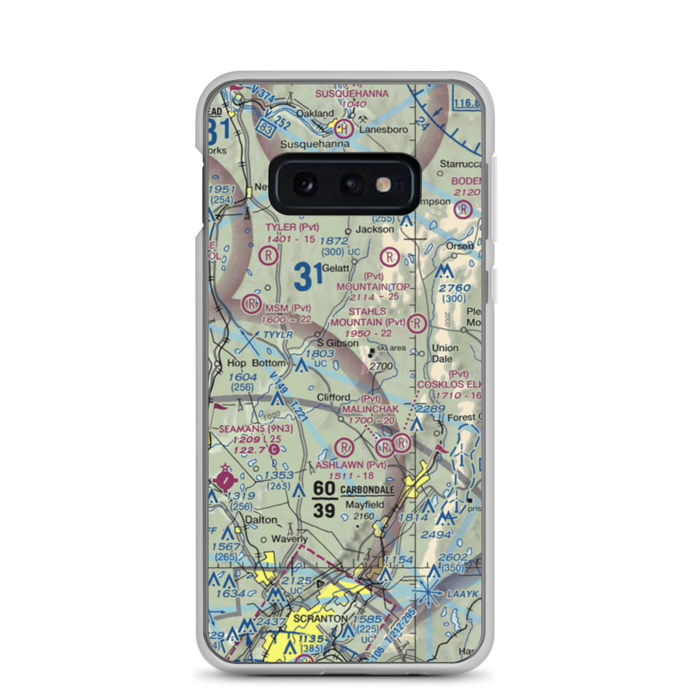Strizki Ultralightport (PA19) VFR Sectional Samsung Case Samsung Galaxy S10e model shown