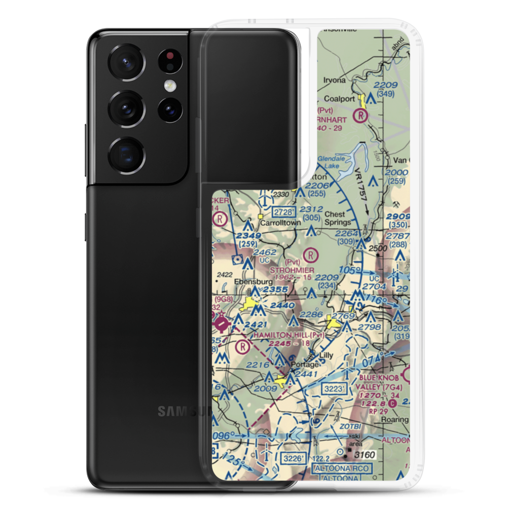 Strohmier Airport (PN53) VFR Sectional Samsung Case Samsung Galaxy S21 Ultra model shown