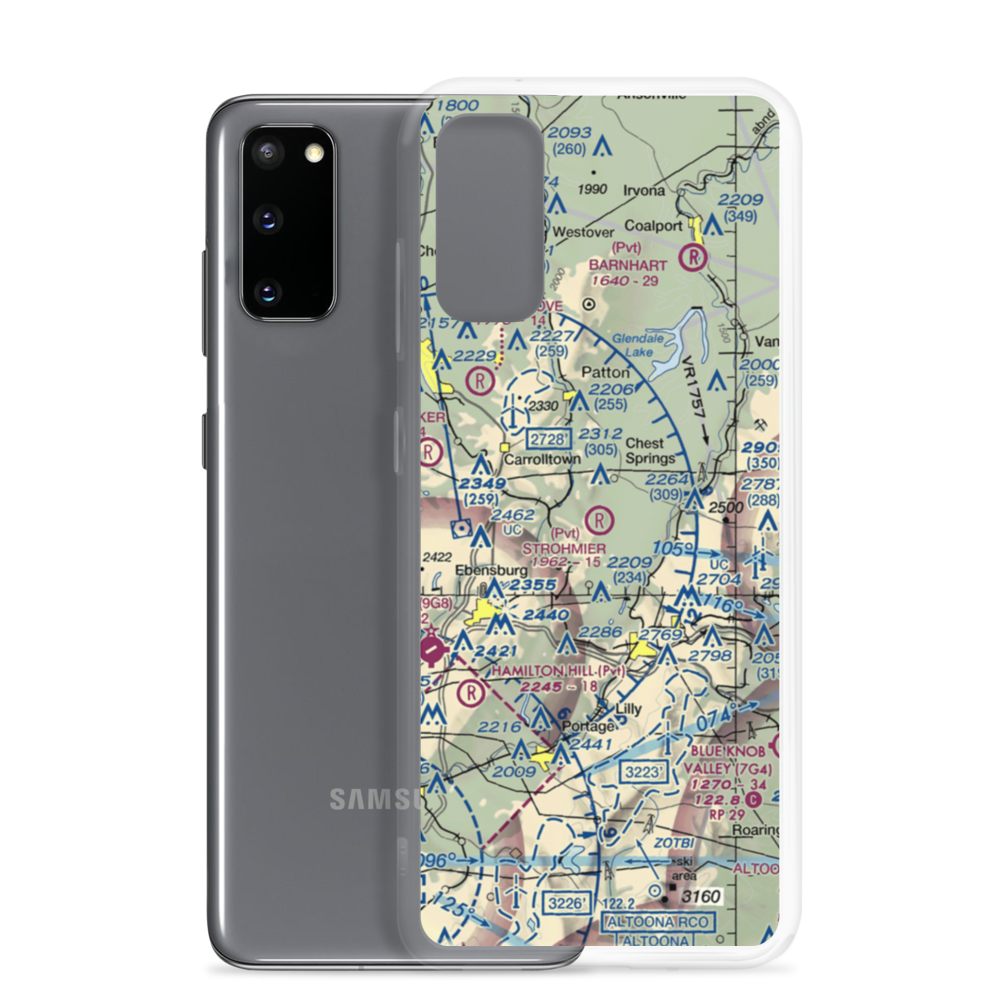 Strohmier Airport (PN53) VFR Sectional Samsung Case Samsung Galaxy S20 model shown