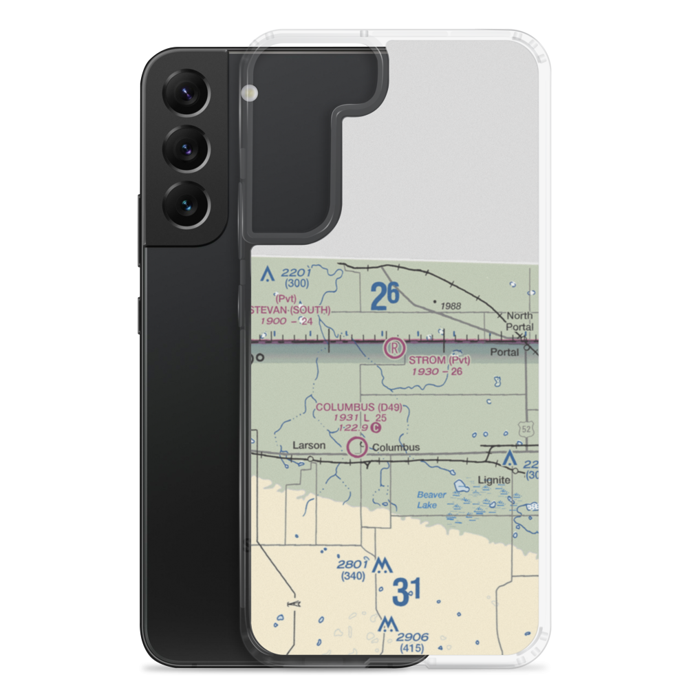 Strom Private Airport (6NA0) VFR Sectional Samsung Case Samsung Galaxy S22 Plus model shown