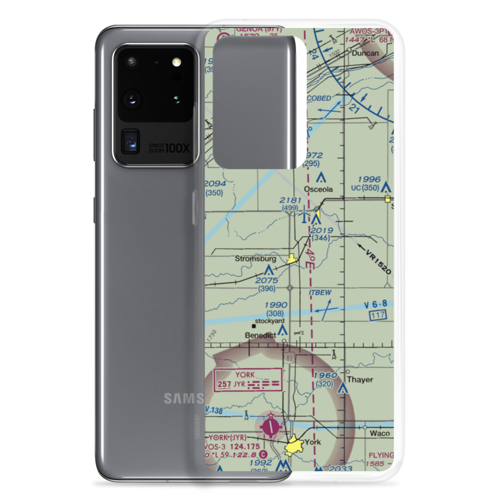 Stromsburg Municipal Airport (23NE) VFR Sectional Samsung Case Samsung Galaxy S20 Ultra model shown