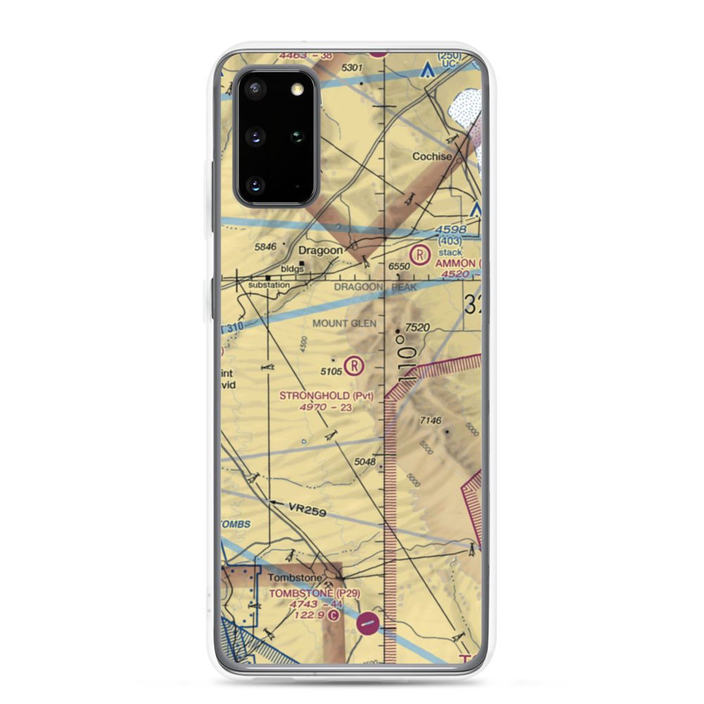 Stronghold Airport (09AZ) VFR Sectional Samsung Case Samsung Galaxy S20 Plus model shown