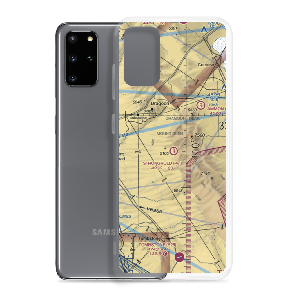 Stronghold Airport (09AZ) VFR Sectional Samsung Case Samsung Galaxy S20 Plus model shown