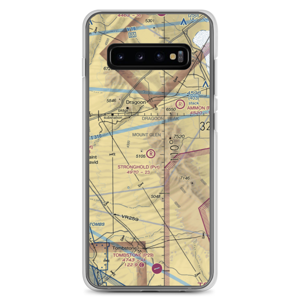 Stronghold Airport (09AZ) VFR Sectional Samsung Case Samsung Galaxy S10+ model shown