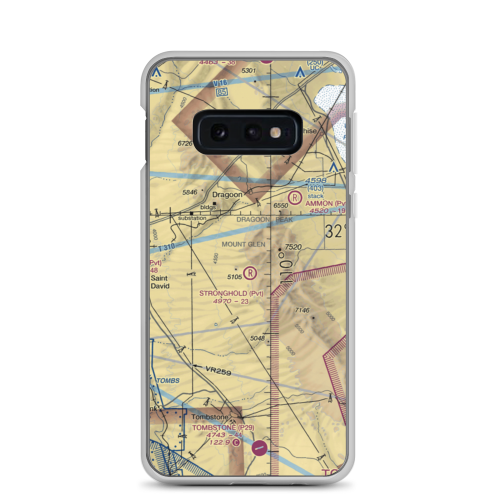 Stronghold Airport (09AZ) VFR Sectional Samsung Case Samsung Galaxy S10e model shown
