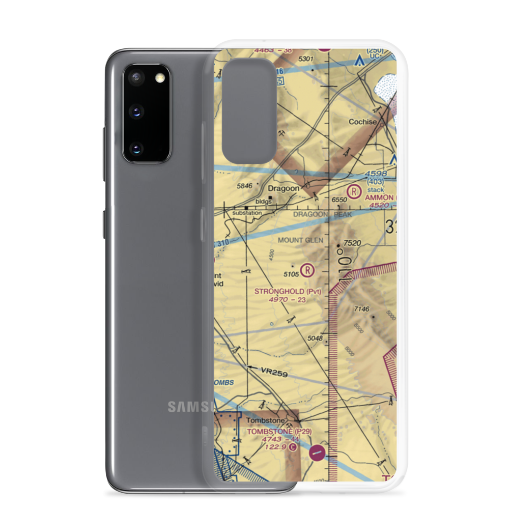Stronghold Airport (09AZ) VFR Sectional Samsung Case Samsung Galaxy S20 model shown
