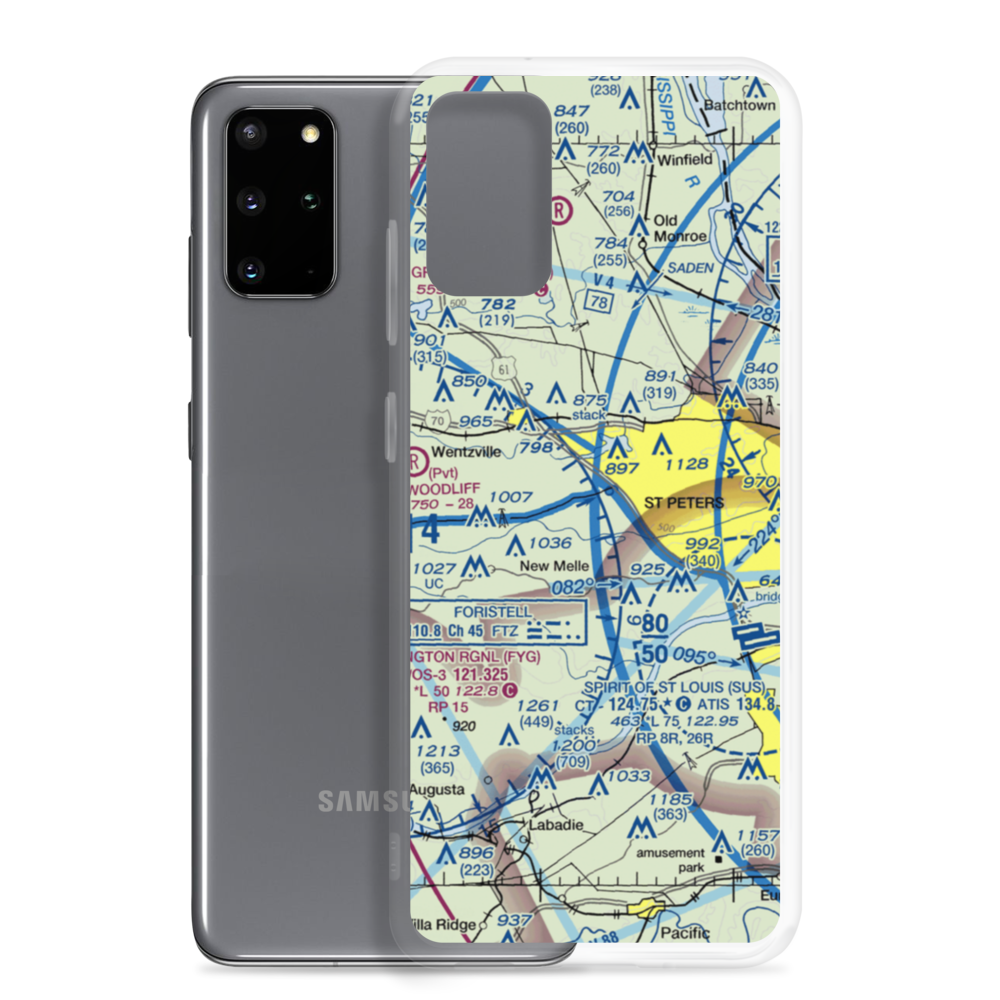 Strutman Field (MU42) VFR Sectional Samsung Case Samsung Galaxy S20 Plus model shown