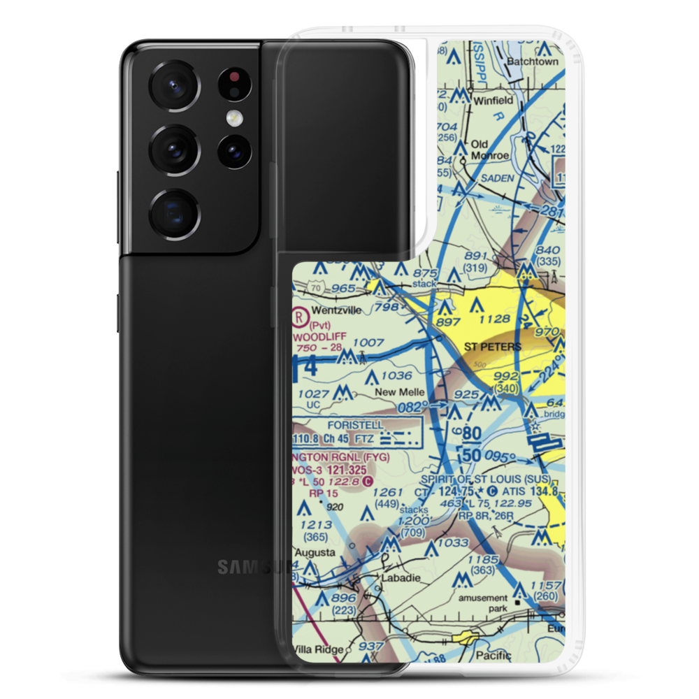Strutman Field (MU42) VFR Sectional Samsung Case Samsung Galaxy S21 Ultra model shown