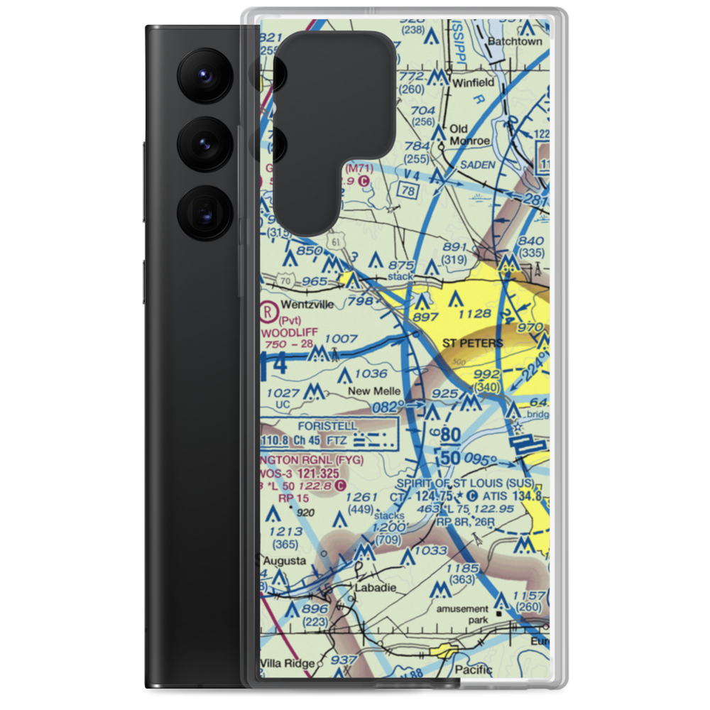Strutman Field (MU42) VFR Sectional Samsung Case Samsung Galaxy S22 Ultra model shown