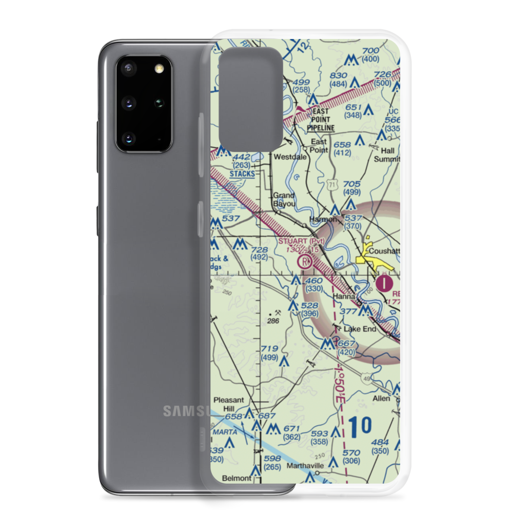 Stuart Airstrip (LA51) VFR Sectional Samsung Case Samsung Galaxy S20 Plus model shown