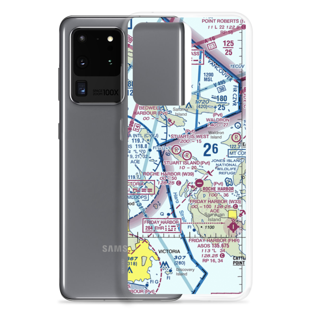 Stuart Island Airpark (7WA5) VFR Sectional Samsung Case Samsung Galaxy S20 Ultra model shown